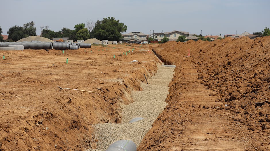 Drainage and French drain installation