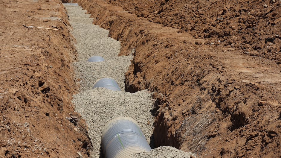 Septic, water and sewer line work